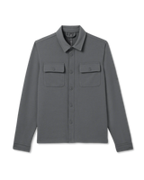Waffle Shirt Jacket: Dark Pewter