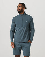 Sunday Element 1/2 Zip: Blue Sea Heather