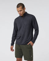 Ponto 1/2 Zip Mock Neck: Charcoal Heather
