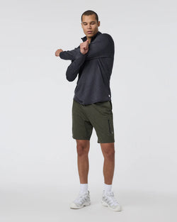 Ponto 1/2 Zip Mock Neck: Charcoal Heather