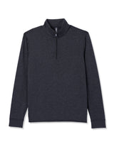 Ponto 1/2 Zip Mock Neck: Charcoal Heather