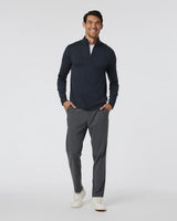 Ponto 1/2 Zip Mock Neck: Ink Heather