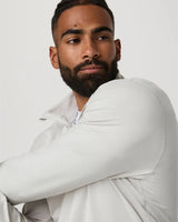 Ponto 1/2 Zip Mock Neck: Salt Heather