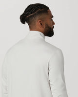 Ponto 1/2 Zip Mock Neck: Salt Heather