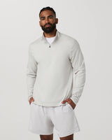 Ponto 1/2 Zip Mock Neck: Salt Heather
