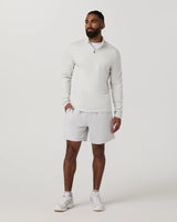 Ponto 1/2 Zip Mock Neck: Salt Heather