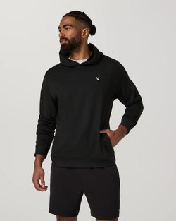 Ponto Pullover Hoodie: Black Heather