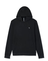 Ponto Pullover Hoodie: Black Heather