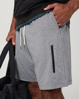 Sunday Performance Short (8"): Grey Heather