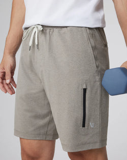 Sunday Performance Short 8.5 Inch: Mocha Heather