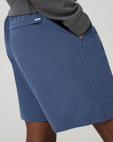 Banks Session Short Unlined 7": Azure Linen Texture