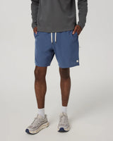 Banks Session Short Unlined 7": Azure Linen Texture
