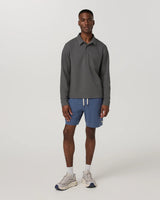 Banks Session Short Unlined 7": Azure Linen Texture