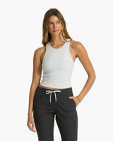 Pose Plyo Tank: White Heather Grey
