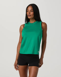 Energy Tee Long: Emerald Heather
