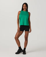 Energy Tee Long: Emerald Heather