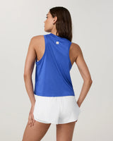 Energy Top Long: Electric Blue Heather