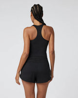 Halo Performance Crop 2.0: Black Heather