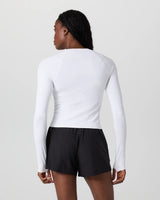 Surge Seamless LS Tee: White