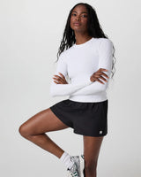 Surge Seamless LS Tee: White