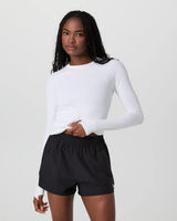 Surge Seamless LS Tee: White