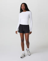 Surge Seamless LS Tee: White