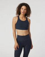 Elevation Racer Bra: Midnight Heather