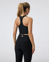 Elevation Racerback Tank: Black