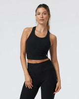 Elevation Racerback Tank: Black