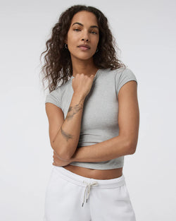 Halo Baby Tee: Pale Grey Heather