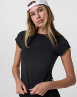 Short Sleeve Halo Baby Tee: Black