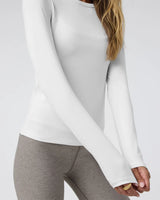 Lux Crew LS: White