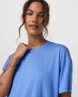 Energy Tee Long: Riviera Blue Heather