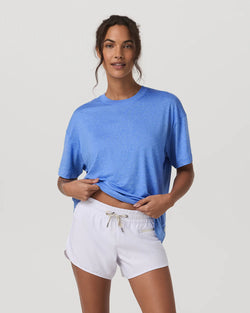 Energy Tee Long: Riviera Blue Heather