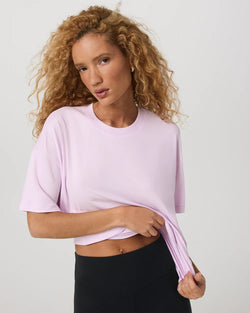 Energy Tee Long: Lilac Breeze Heather