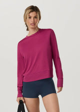 Daydream LS Crew: Dragonfruit Heather