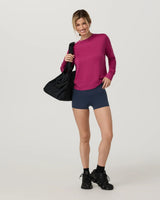Daydream LS Crew: Dragonfruit Heather