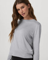 Daydream LS Crew: Light Heather Grey