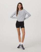 Daydream LS Crew: Light Heather Grey