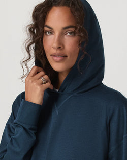 Halo Modern Pullover Hoodie: Blue Coast Heather