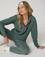 Halo Modern Full Zip Hoodie: Agate Green