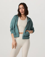 Halo Modern Full Zip Hoodie: Blue Grass Heather