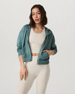 Halo Modern Full Zip Hoodie: Blue Grass Heather