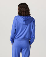 Halo Modern Full Zip Hoodie: Bright Iris Heather