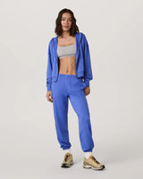 Halo Modern Full Zip Hoodie: Bright Iris Heather