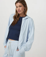 Halo Modern Full Zip Hoodie: Soft Skye Heather