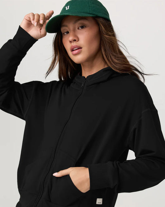 Halo Modern Full Zip Hoodie: Black