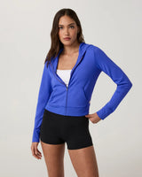 Halo Mini Full Zip Hoodie: Electric Blue