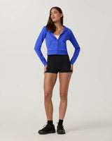 Halo Mini Full Zip Hoodie: Electric Blue