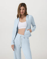 Halo Mini Full Zip Hoodie: Soft Skye Heather